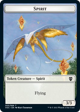 Spirit (003) // Thopter Double-sided Token [VOC - 3 // 6]