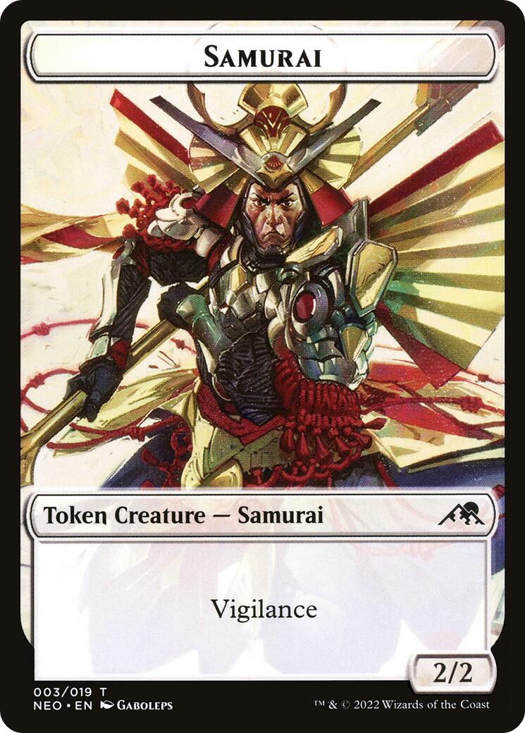 Samurai (003) // Pilot (001) Double-sided Token [NEO - 3 // 1]
