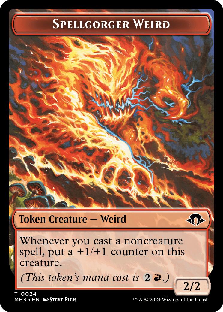 Spellgorger Weird // Energy Reserve Double-Sided Token [MH3 - 24 // 36]