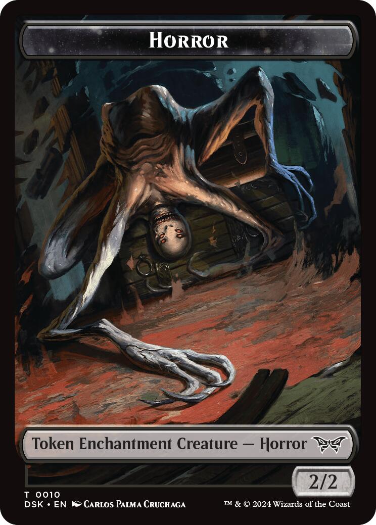 Horror // Glimmer Double-Sided Token [DSK - 10 // 4]