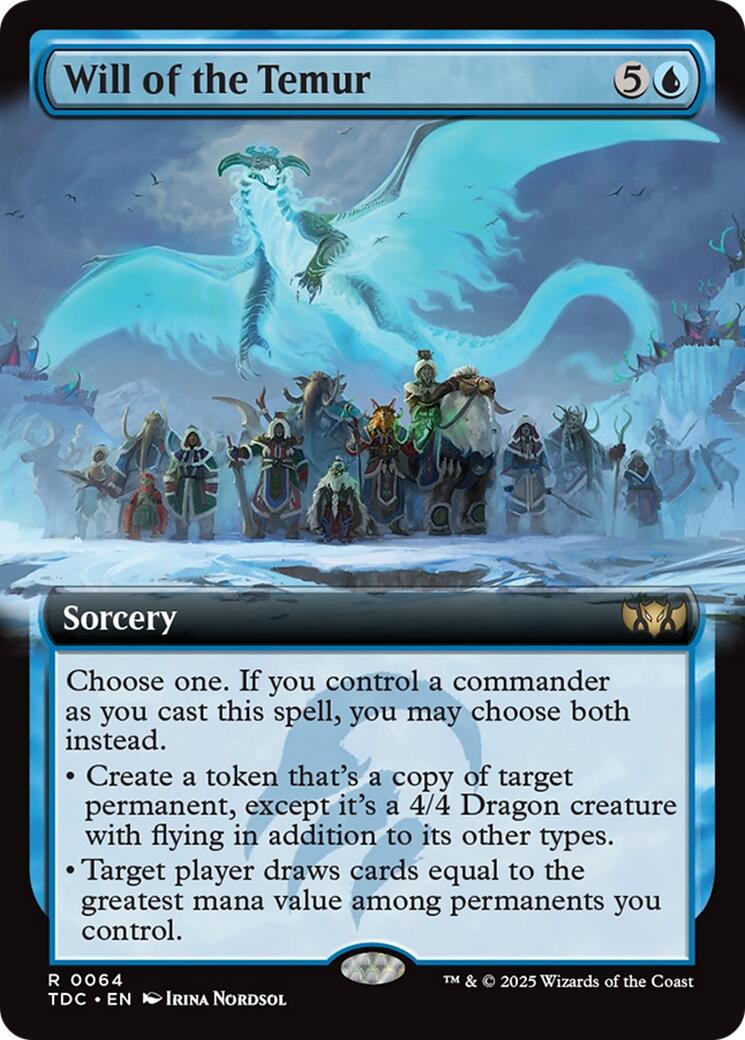 Will of the Temur (Extended Art) [TDC - 64]