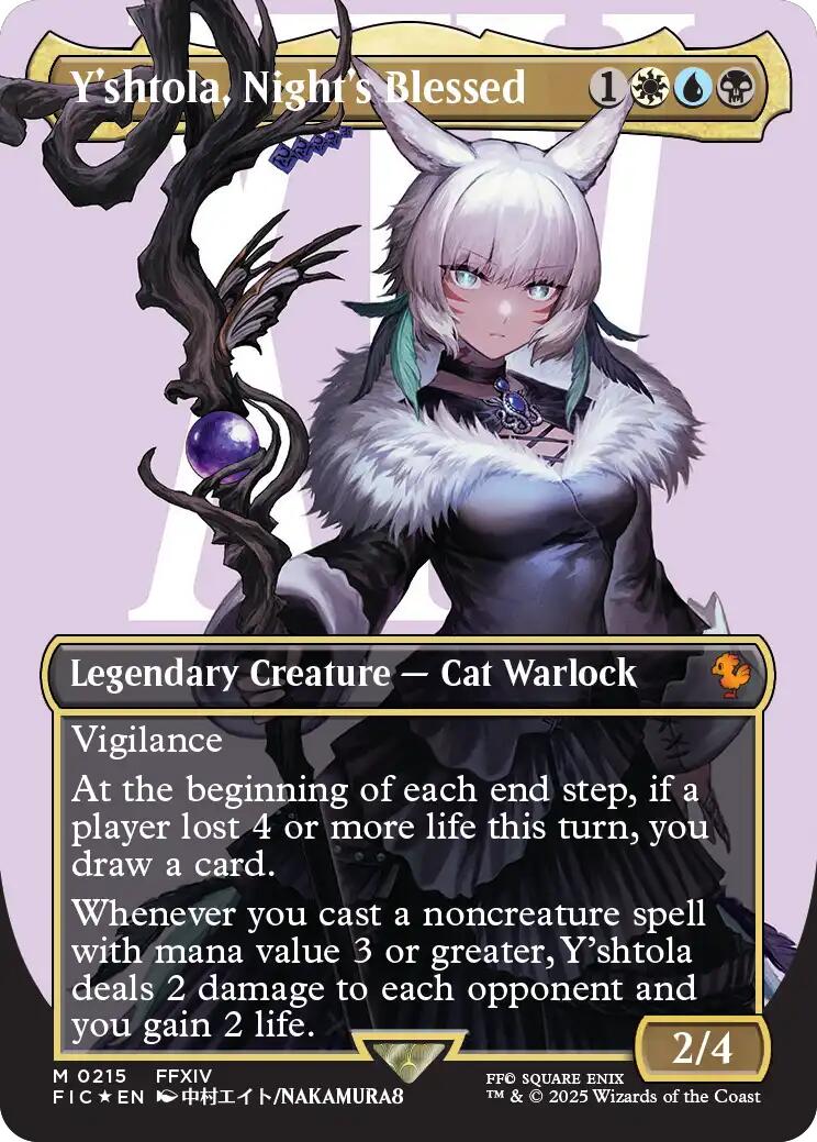 Y'shtola, Night's Blessed (Borderless) (Surge Foil) [FIC - 215]